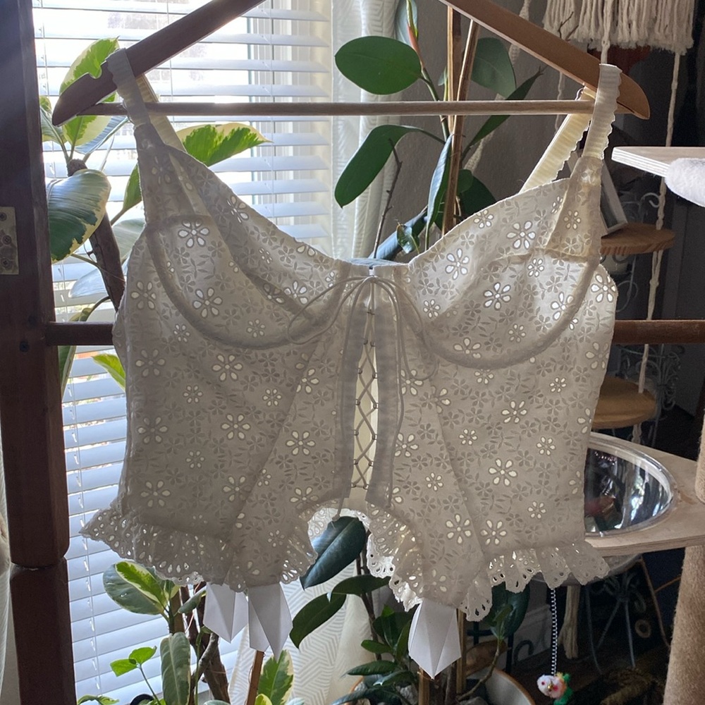 For love and lemons sophie eyelet bustier corset